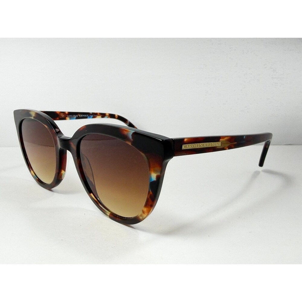 CAROLINA LEMKE CL7728-4 Women's Sunglasses Tortoiseshell Brown 52mm Cat Eye